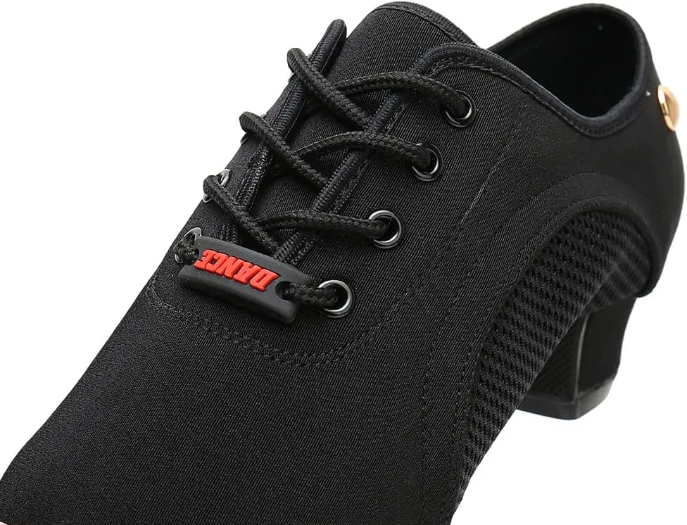 DKZSYIM Men and Women's Boost Dance Sneaker Modern Jazz Ballroom Performance Dance-Sneakers Sports Shoes,Model LHD-NJB