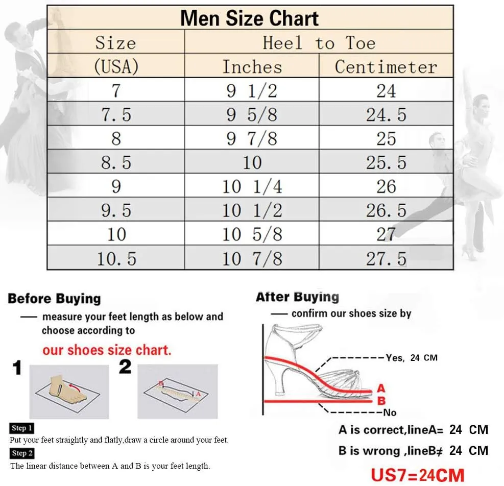 DKZSYIM Men's Leather Professional Latin Dance Shoes Ballroom Jazz Tango Waltz Performance Suede Sole Shoes with Net Surface Model YCL400