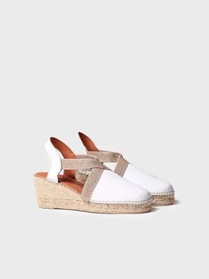 Espadrille Wedge Sandal - White