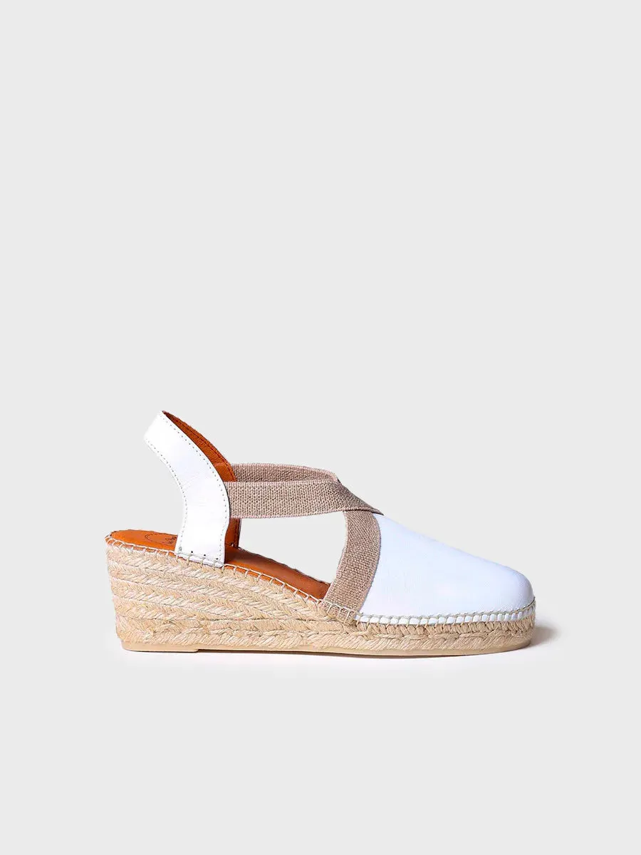 Espadrille Wedge Sandal - White