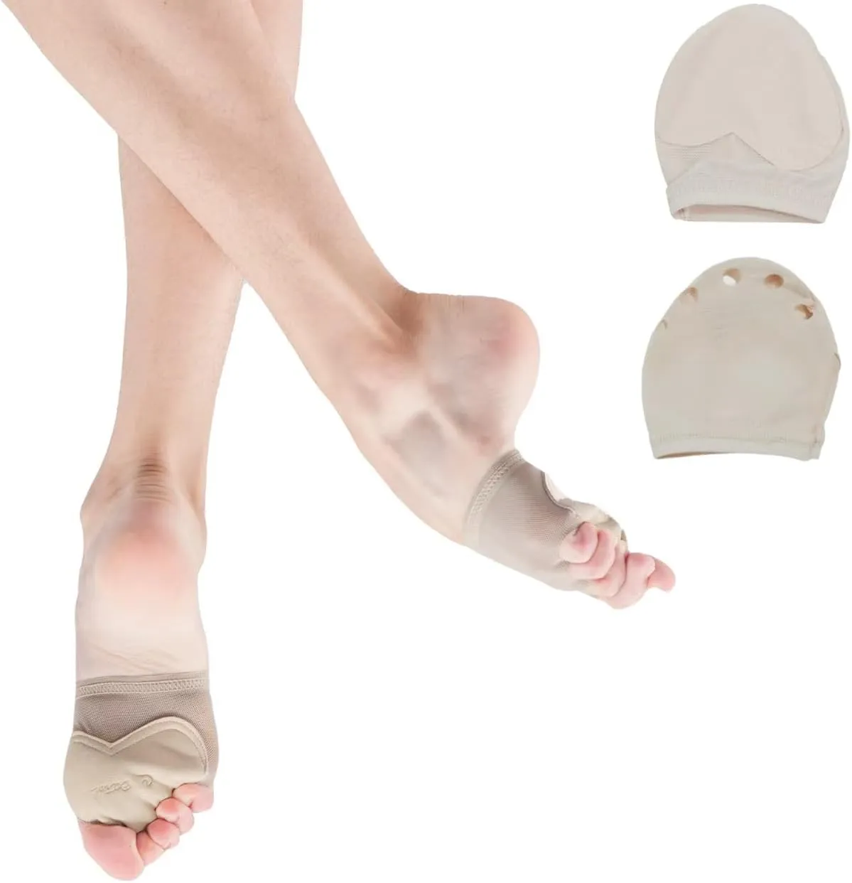 Foot Undies Thongs Half Sole Dance Shoes 5 Toe Lyrical Dance Paws Pads Ballet Contemporary Dance Shoes for Women Girls