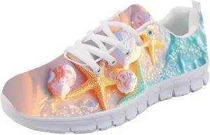 Forchrinse Green Cactus Printed Running Shoes Non-Slip Casual Sneaker for Men Women