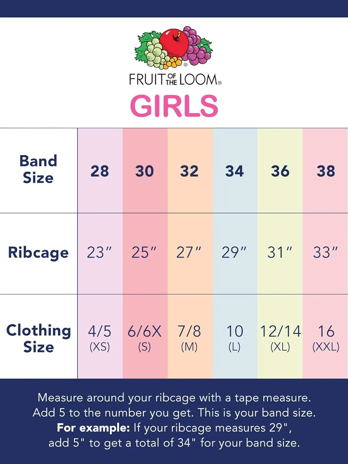 Fruit of the Loom Girls Invisible Scoop Neck Bralette, 2-Pack