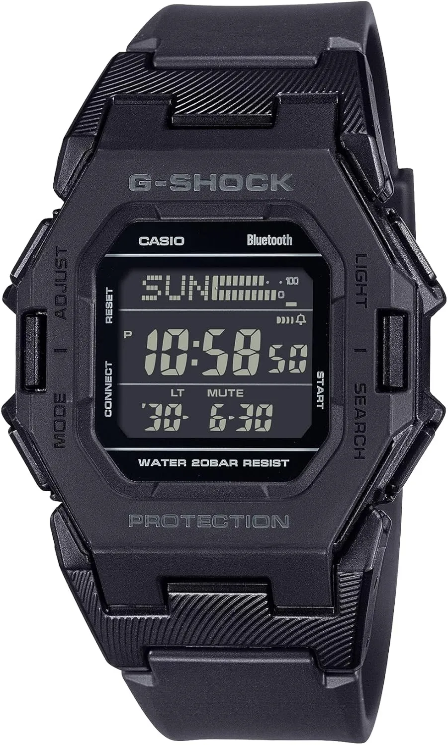 G-Shock Casio GDB500-1 | Digital Fitness Watch | Bluetooth | Step Counter | Slim & Lightweight | 200M Water Resistant