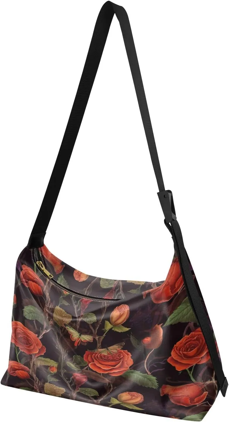 GAIGEO Pink and Blue Shoulder Strap Bag, Men Shoulder Bag Leather, Leather Shoulder Bag
