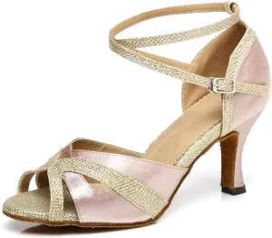 Glitter Ballroom Dance Shoes for Women Salsa Latin Tango Wedding Party