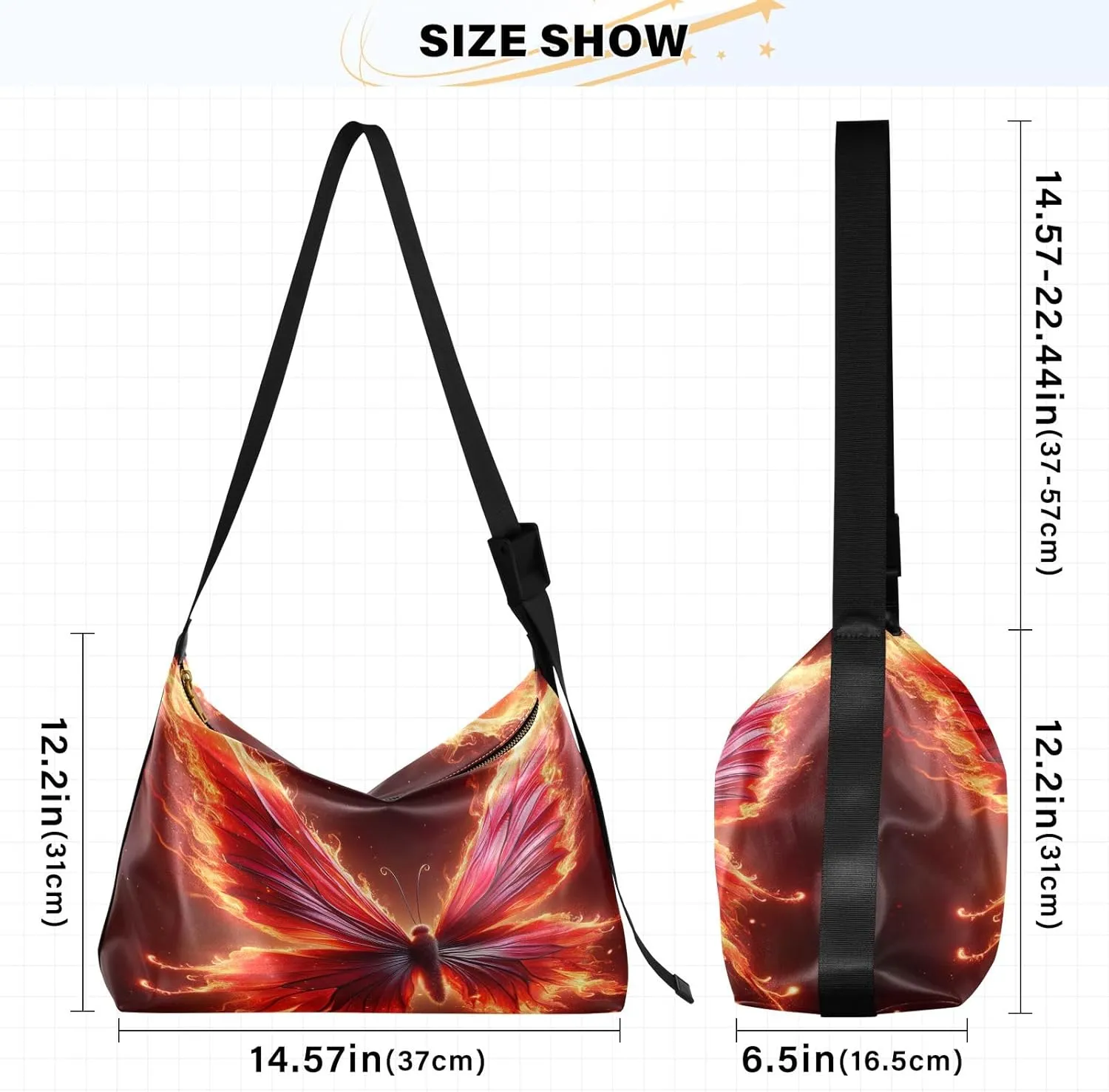 Head of a Zebra Leather Shoulder Bag, Cross Body Shoulder Bag for Men, Pu Leather Shoulder Bag
