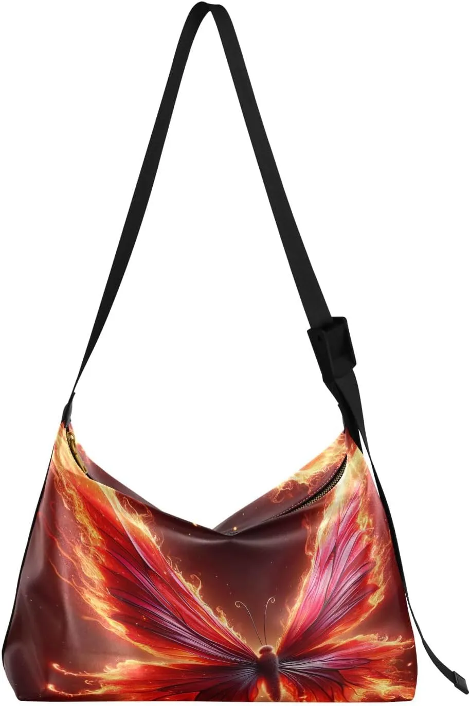 Head of a Zebra Leather Shoulder Bag, Cross Body Shoulder Bag for Men, Pu Leather Shoulder Bag