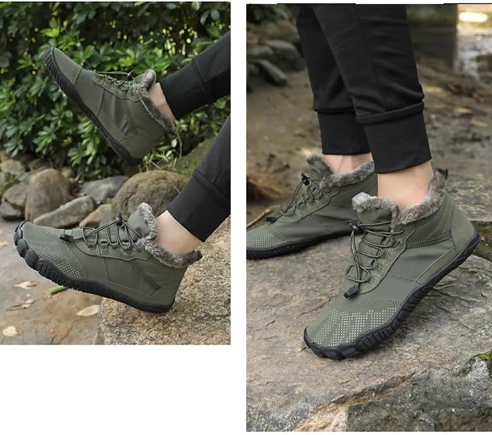 Hike Winter Footwear Barefoot Shoes Women, Winter Barefoot Shoes Wide Toe Box Men, Non-Slip & Waterproof Barefoot Boots Walking
