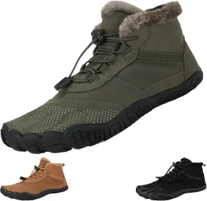 Hike Winter Footwear Barefoot Shoes Women, Winter Barefoot Shoes Wide Toe Box Men, Non-Slip & Waterproof Barefoot Boots Walking