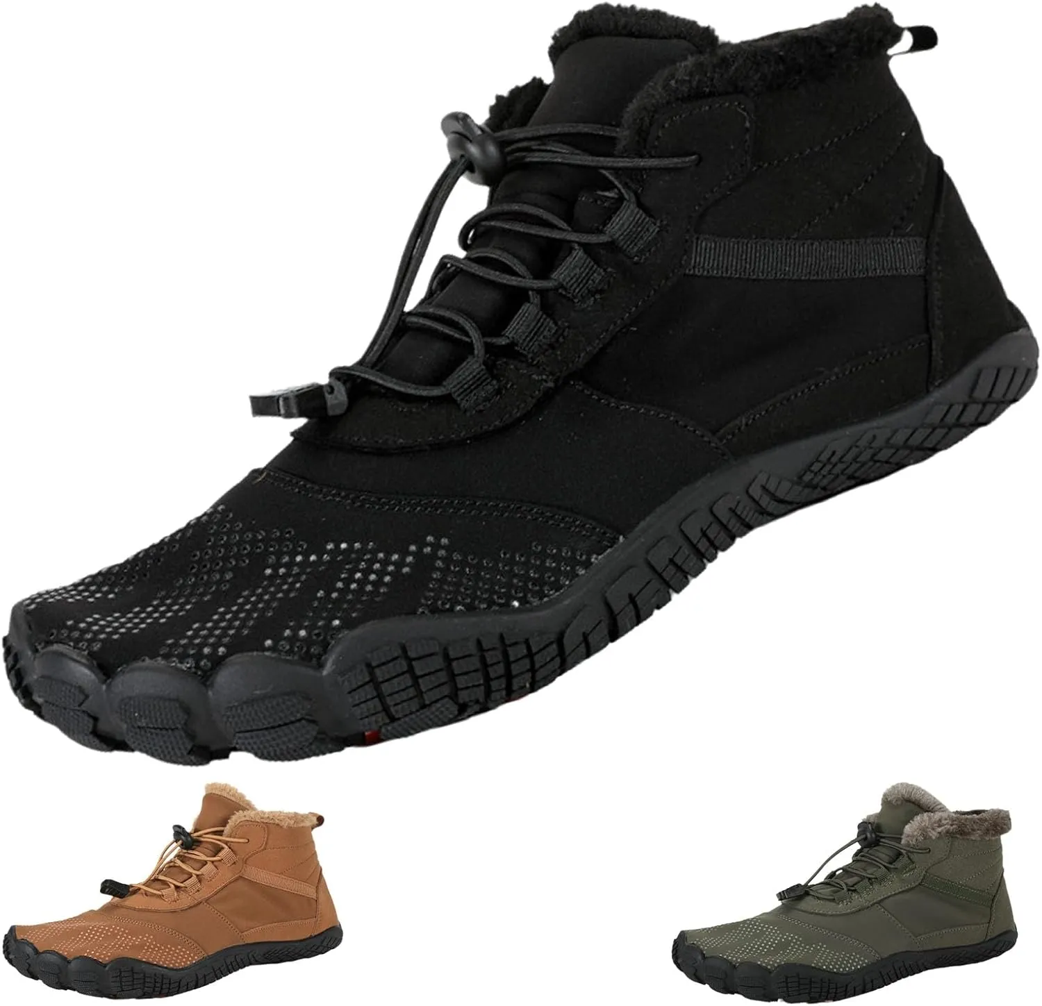 Hike Winter Footwear Barefoot Shoes Women, Winter Barefoot Shoes Wide Toe Box Men, Non-Slip & Waterproof Barefoot Boots Walking