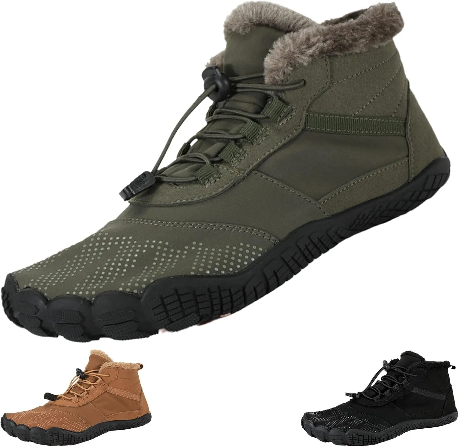 Hike Winter Footwear Barefoot Shoes Women, Winter Barefoot Shoes Wide Toe Box Men, Non-Slip & Waterproof Barefoot Boots Walking