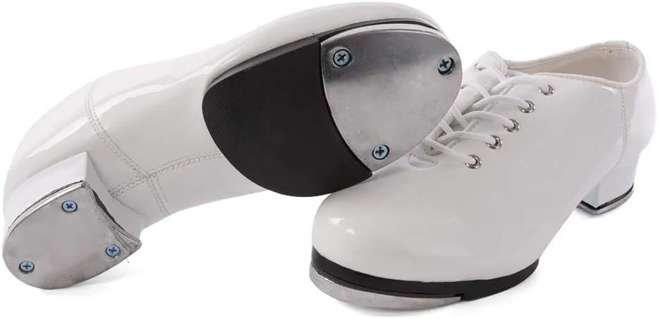 HIPPOSEUS Jazz Tap Dance Shoes with Split Sole for Men