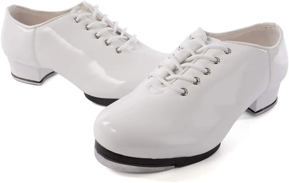 HIPPOSEUS Jazz Tap Dance Shoes with Split Sole for Men