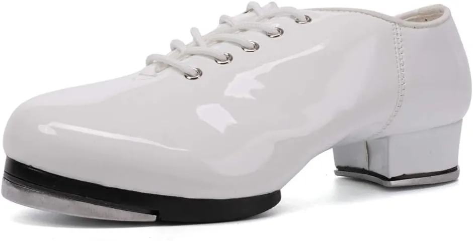 HIPPOSEUS Jazz Tap Dance Shoes with Split Sole for Men