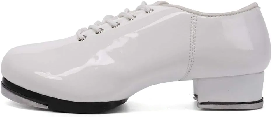 HIPPOSEUS Jazz Tap Dance Shoes with Split Sole for Men