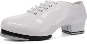 HIPPOSEUS Jazz Tap Dance Shoes with Split Sole for Men
