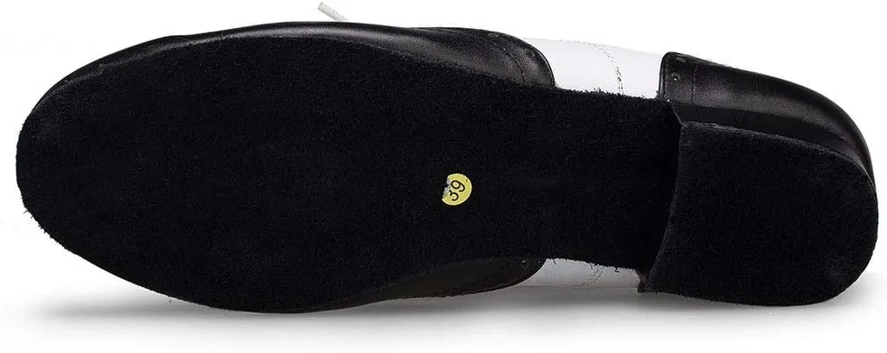 HIPPOSEUS Men's Ballroom Dance Shoes Suede Sole Low Heel 1" Latin Tango Morden Rumba Social Dance Shoes