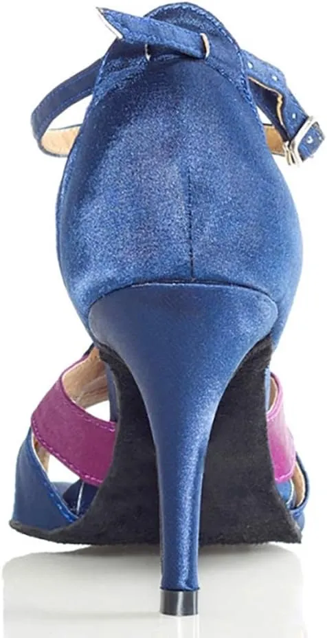 HROYL New Ballroom Dance Shoes Women Latin Dance Sandles Women Tango Salsa Performance Weding Dance Shoes,Model YCL019