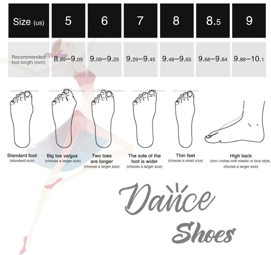 iCKER Womens Latin Dance Shoes Heeled Ballroom Salsa Tango Party Sequin Dance Shoes