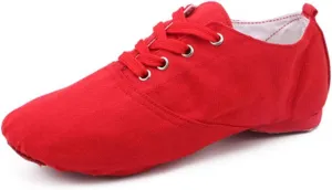 JUODVMP Women's Breathable Canvas Jazz Dance Shoes Lady Latin Yoga Ballroom Dance Shoes,Model TJDBFBJS