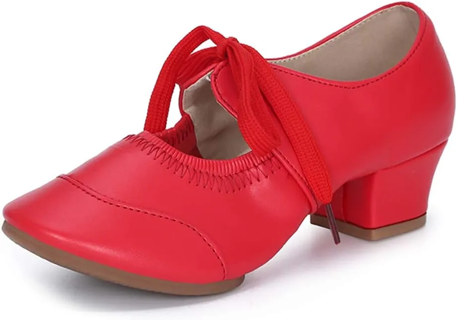 JUODVMP Women's Latin Dance Shoes Professional Practice Ballroom Square Dance Shoes for Women,Model YMJ215