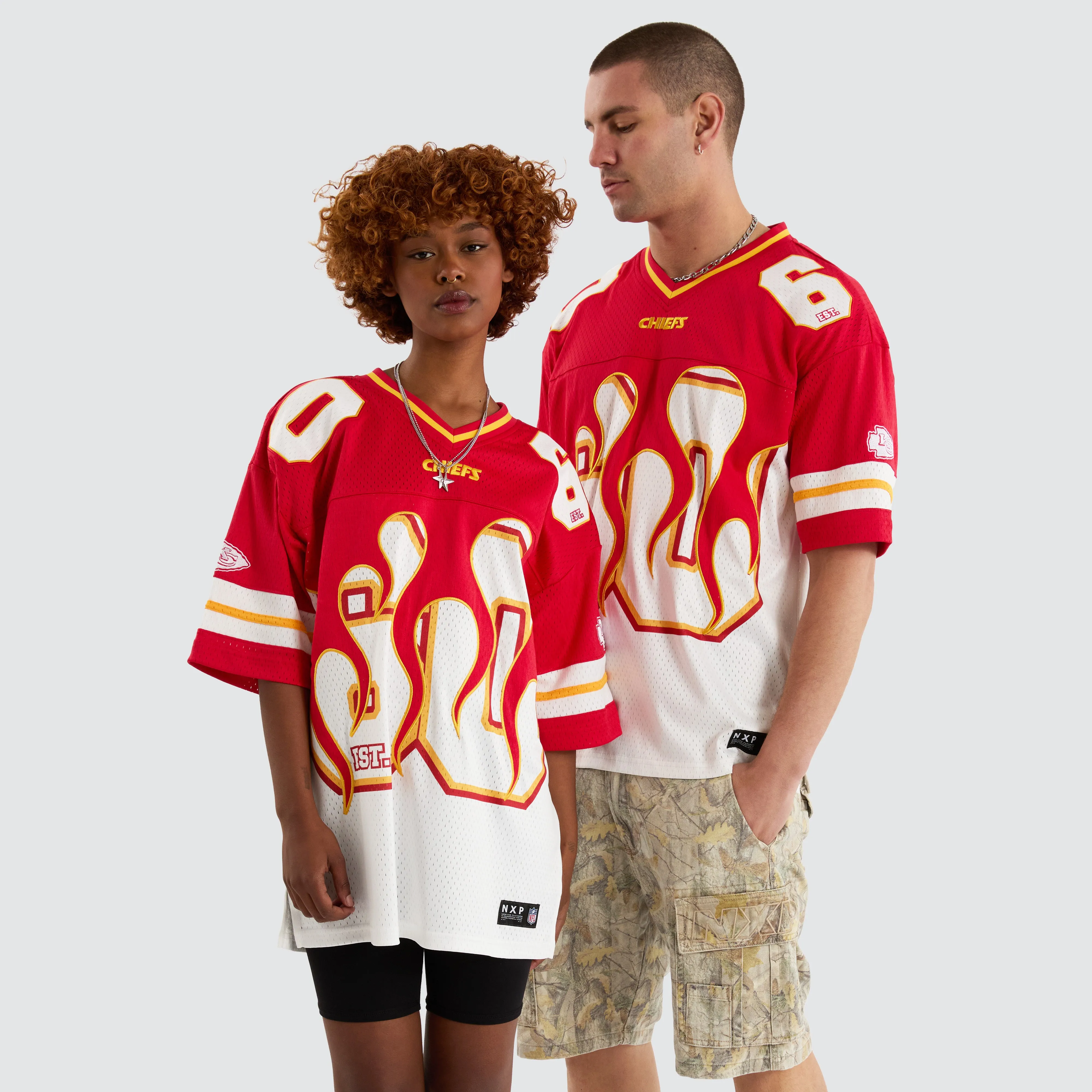Kansas City Chiefs NFL Flame Jersey Tee Red/White