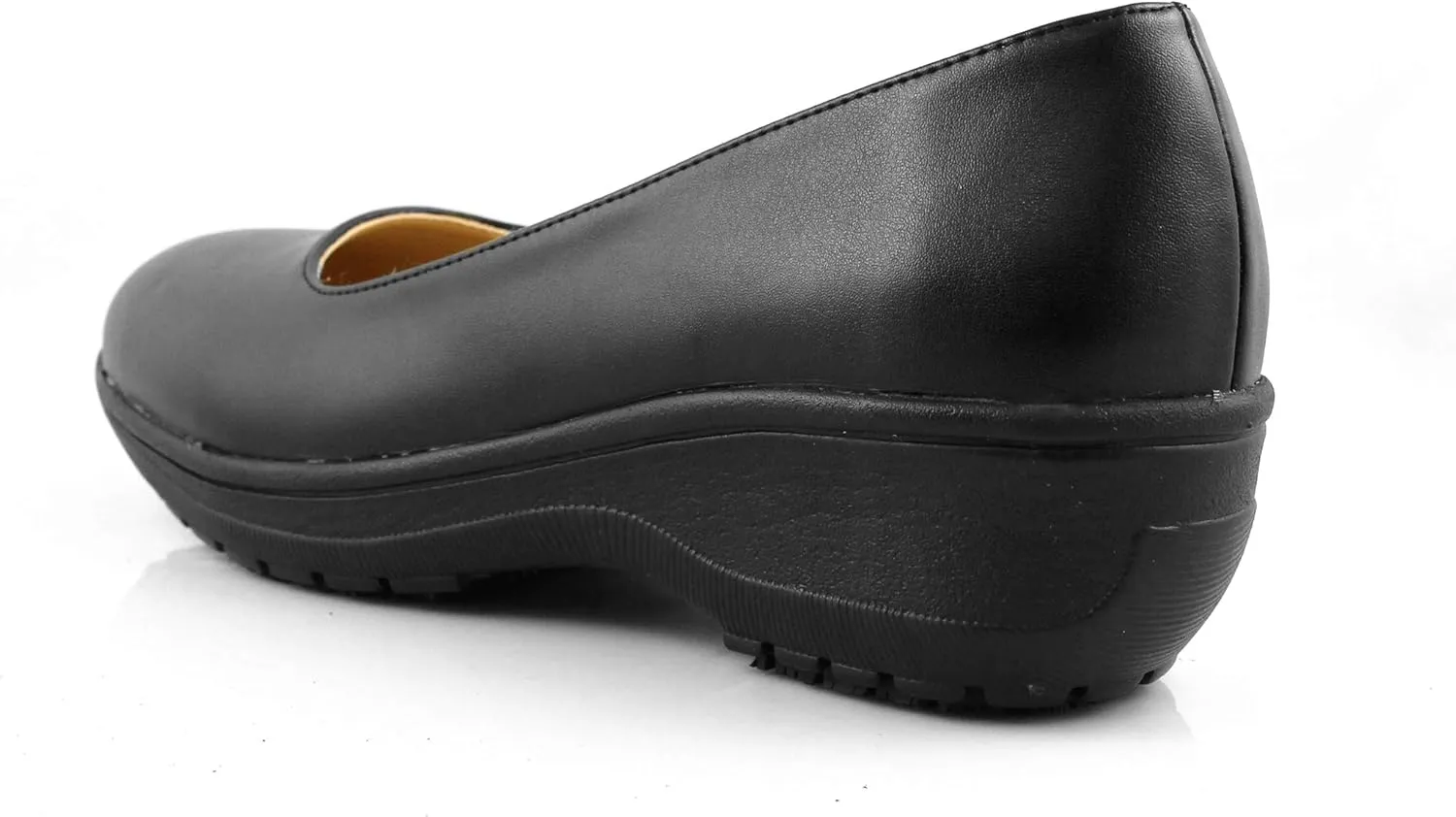 Laforst Darling Manmade Upper Nonslip Waitress Server Fashion Slip On Shoes