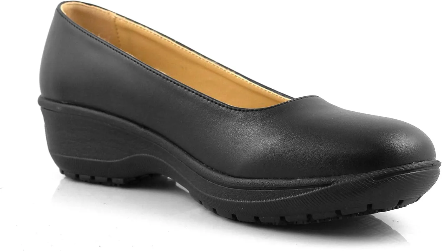 Laforst Darling Manmade Upper Nonslip Waitress Server Fashion Slip On Shoes