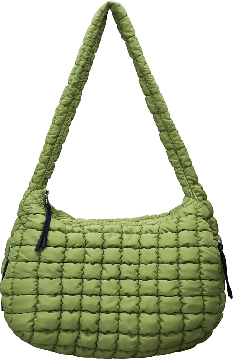 Large Puffer Tote Bag for Women Quilted Crossbody Bag, Hobo Quilted Tote Bag Crossbody Shoulder Handbags Puff Purse