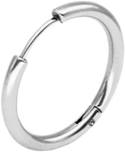 LIFKOME Men's Stainless Steel Clip Earrings Comfortable Fit for Everyday Wear and Stylish for Nose Lip Belly Eyebrow Helix and Tragus Piercings