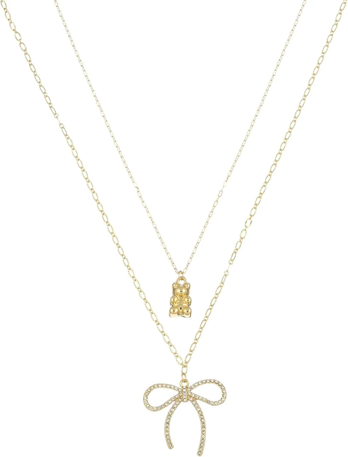 Madison Tyler Gummy Bear Necklace | Pendant Necklaces for Women | Heart Pendant Necklace | Chain Adjustable Bear Charm Necklaces for Girls Gift