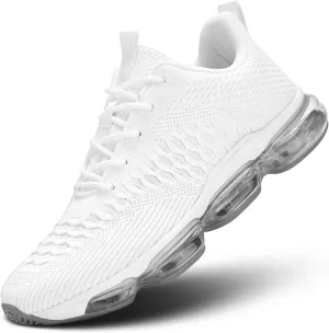Men's Air Cushion Running Shoes Breathable Tennis Fashion Sneakers Non Slip Workout Casual Sport Shoes Gym Training Comfortable Walking Shoes