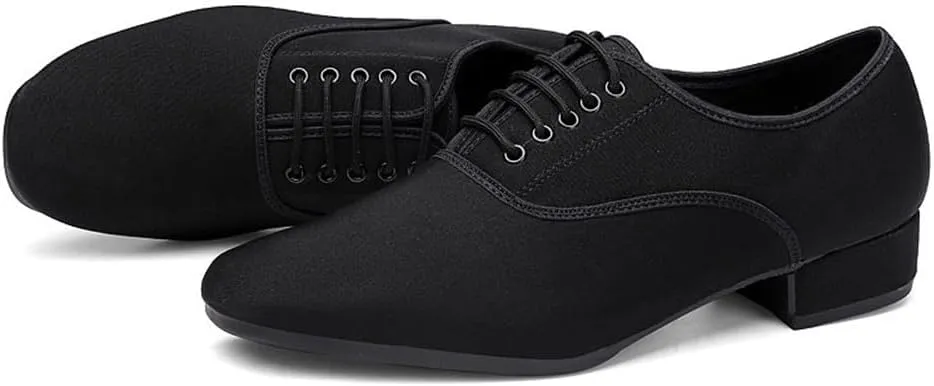 Men's Ballroom Dance Shoes 1" Heel Latin Tango Morden Rumba Shoes Dancing Shoes Breathable Practice Dance Shoes for Men