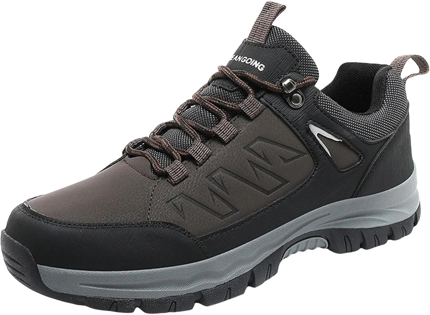 Men's Hiking Shoes Non-Slip Comfortable Walking Shoes Breathable Trial Trekking Sneakers Lightweight Work Shoes