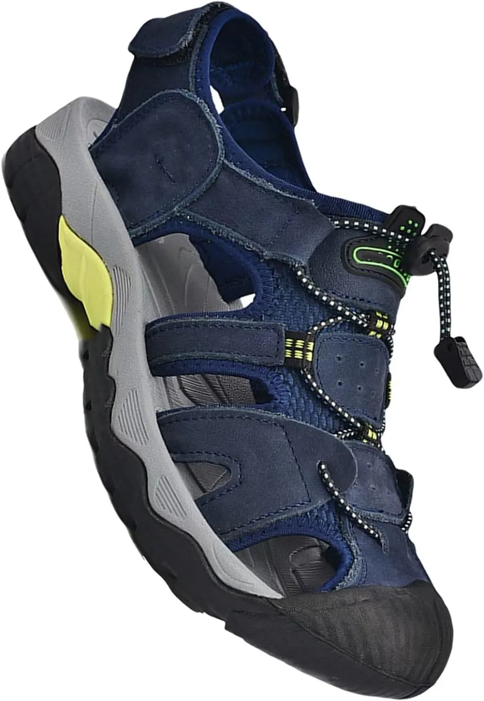 Men's Sport Sandals Closed Toe Breathable Sandals Summer Fisherman Beach Shoes Leather Sandals for Walking Hiking