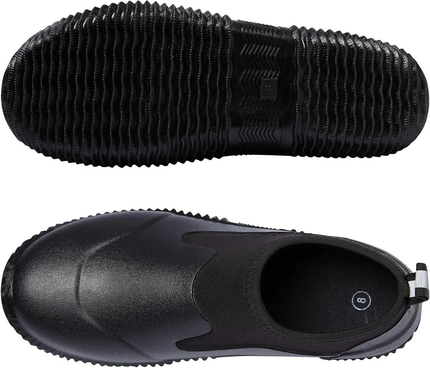 Mens Waterproof Garden Shoes Rain Boots Slip-On Footwear for Gardening Farming Camping Lawn Care Yard Work