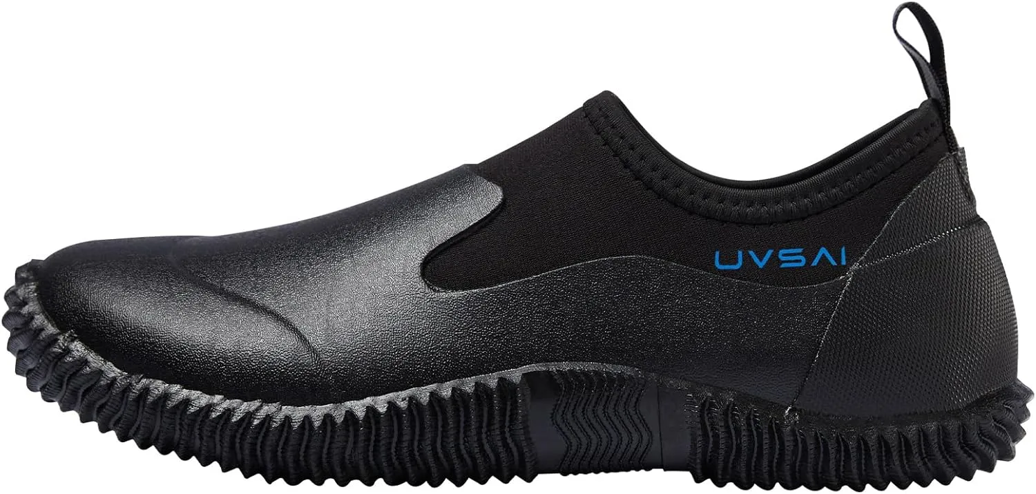 Mens Waterproof Garden Shoes Rain Boots Slip-On Footwear for Gardening Farming Camping Lawn Care Yard Work