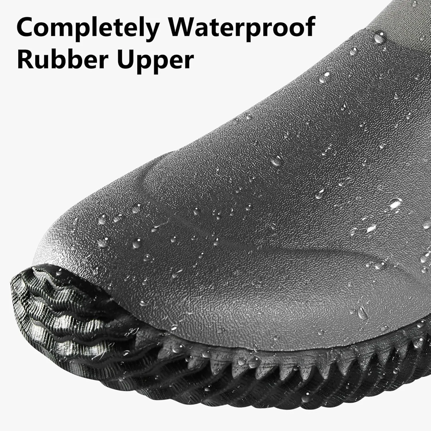 Mens Waterproof Garden Shoes Rain Boots Slip-On Footwear for Gardening Farming Camping Lawn Care Yard Work