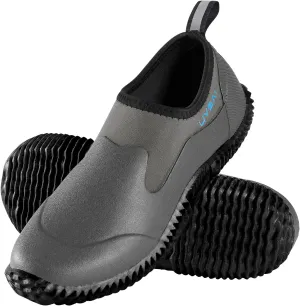 Mens Waterproof Garden Shoes Rain Boots Slip-On Footwear for Gardening Farming Camping Lawn Care Yard Work