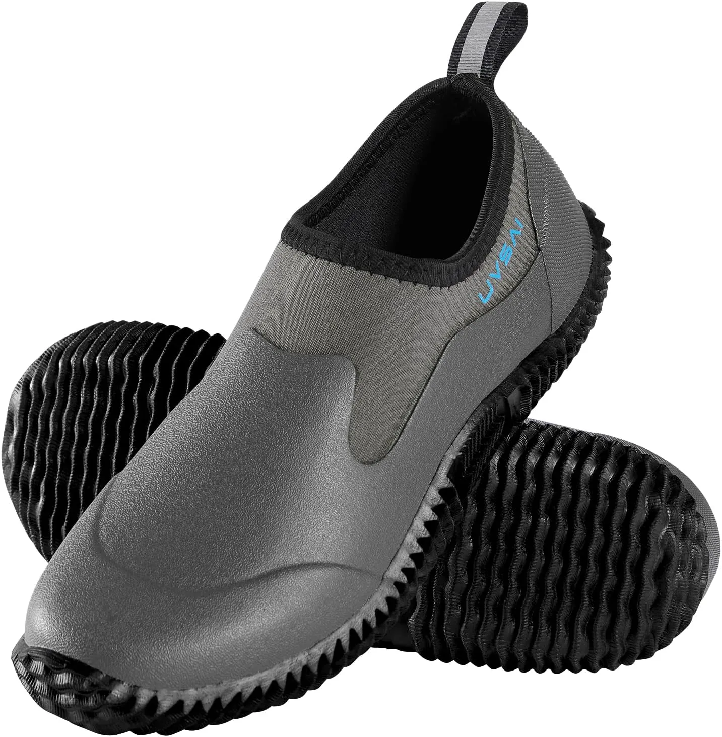 Mens Waterproof Garden Shoes Rain Boots Slip-On Footwear for Gardening Farming Camping Lawn Care Yard Work