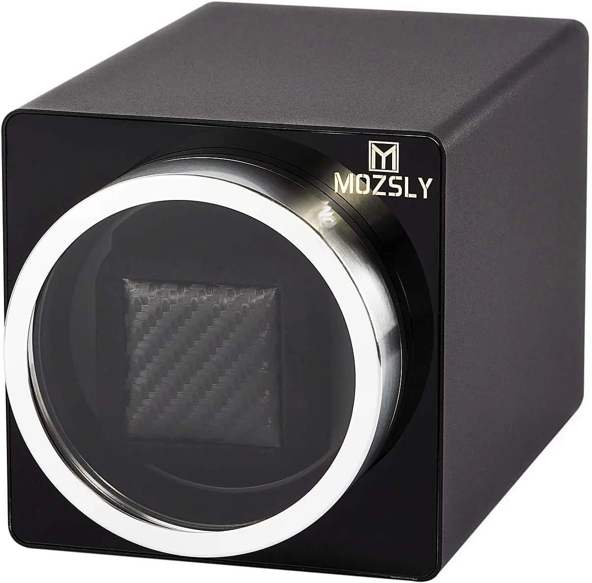MOZSLY Watch Winder for Single Automatic Watches 12 Rotation Mode with Quite Motor Metal