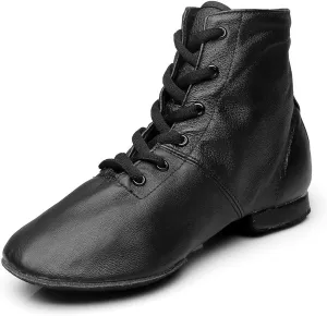 MSMAX Leather Jazz Dance Shoes Ballet Practice Performa Sneakers for Kids