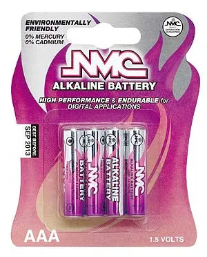 NMC AAA Alkaline Batteries