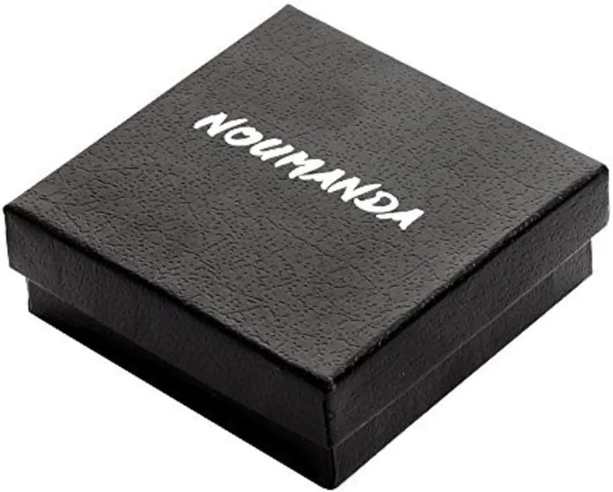 NOUMANDA Horizontal Rectangular Metal Bar Engravable Name Custom Necklace Love Heart Hollow Initial Letter Pendant