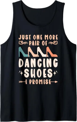 One More Pair Of Dancing Shoes Retro Ballroom Practice Tank Top