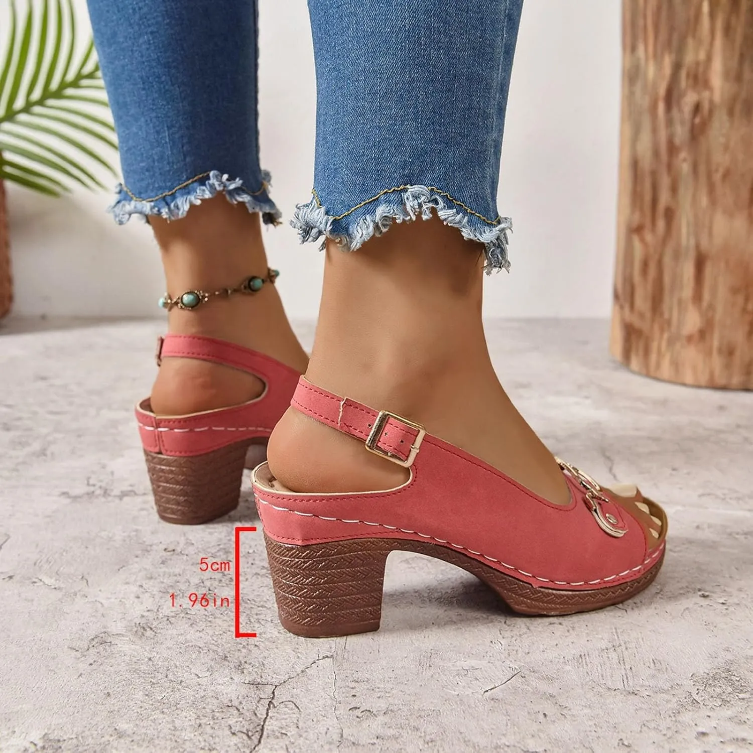 Orthopedic Platform Wedge Sandals for Women Walking Slippers Arch Support Summer Dressy Open Toe Ankle Strap Sandal Sandals Beach Boho Shoes Comfortable Outdoor Shoes