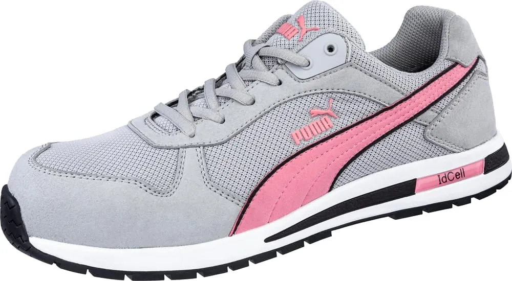 PUMA Women's Frontside Grey Pink Eh Industrial Shoe, 7.5