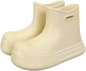 Rain Boots Footwear Women's Outdoor Thick Soled Waterproof Rain Boots Short Tube Four Season Water Shoes Outdoor Work Boots