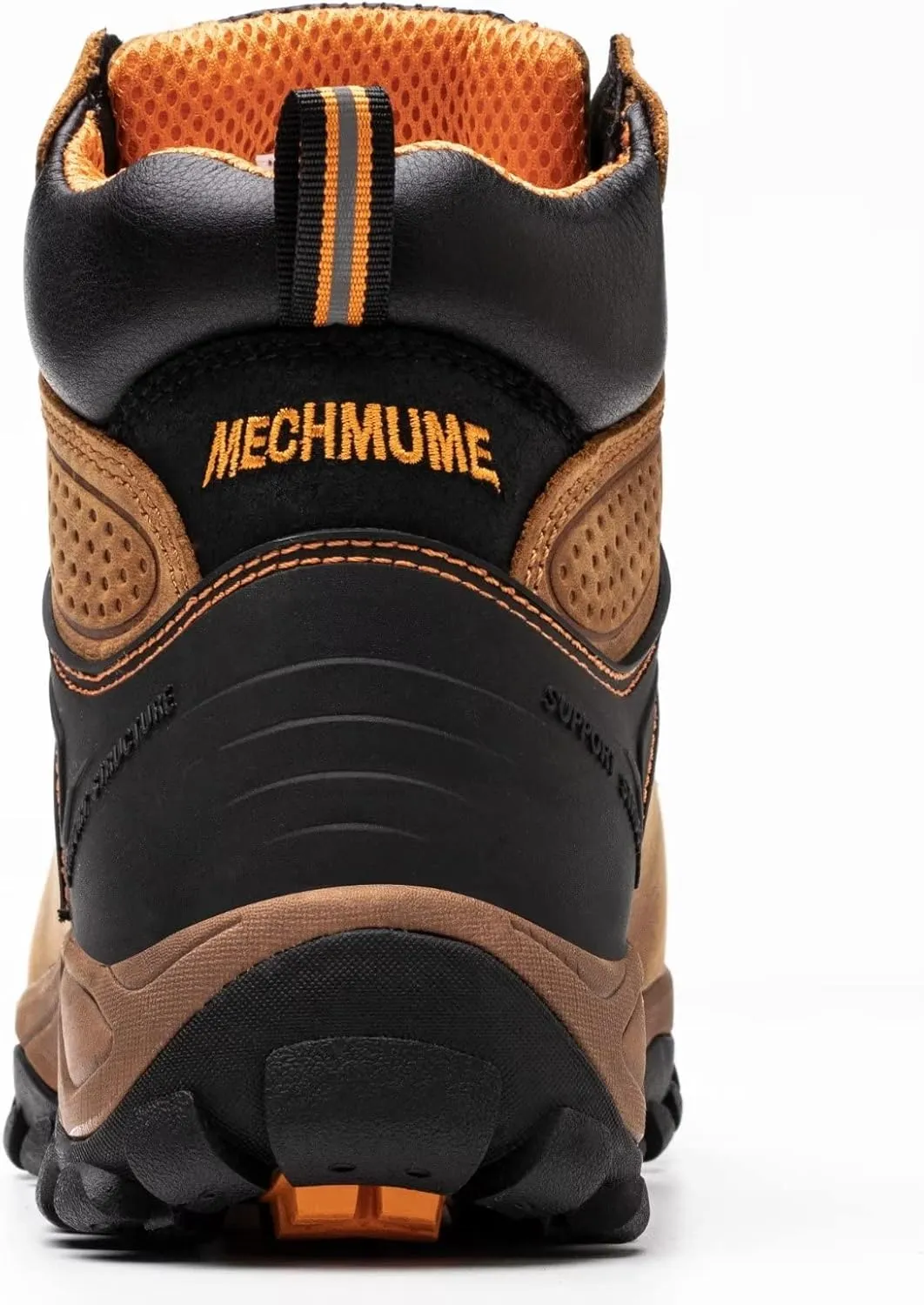 Safety Work Shoes, Waterproof, Crazy Horse Leather, Steel Toe, Rubber Sole, Kevlar Anti-Puncture, 6 inch, Industrial & Construction Hiking Work Boots